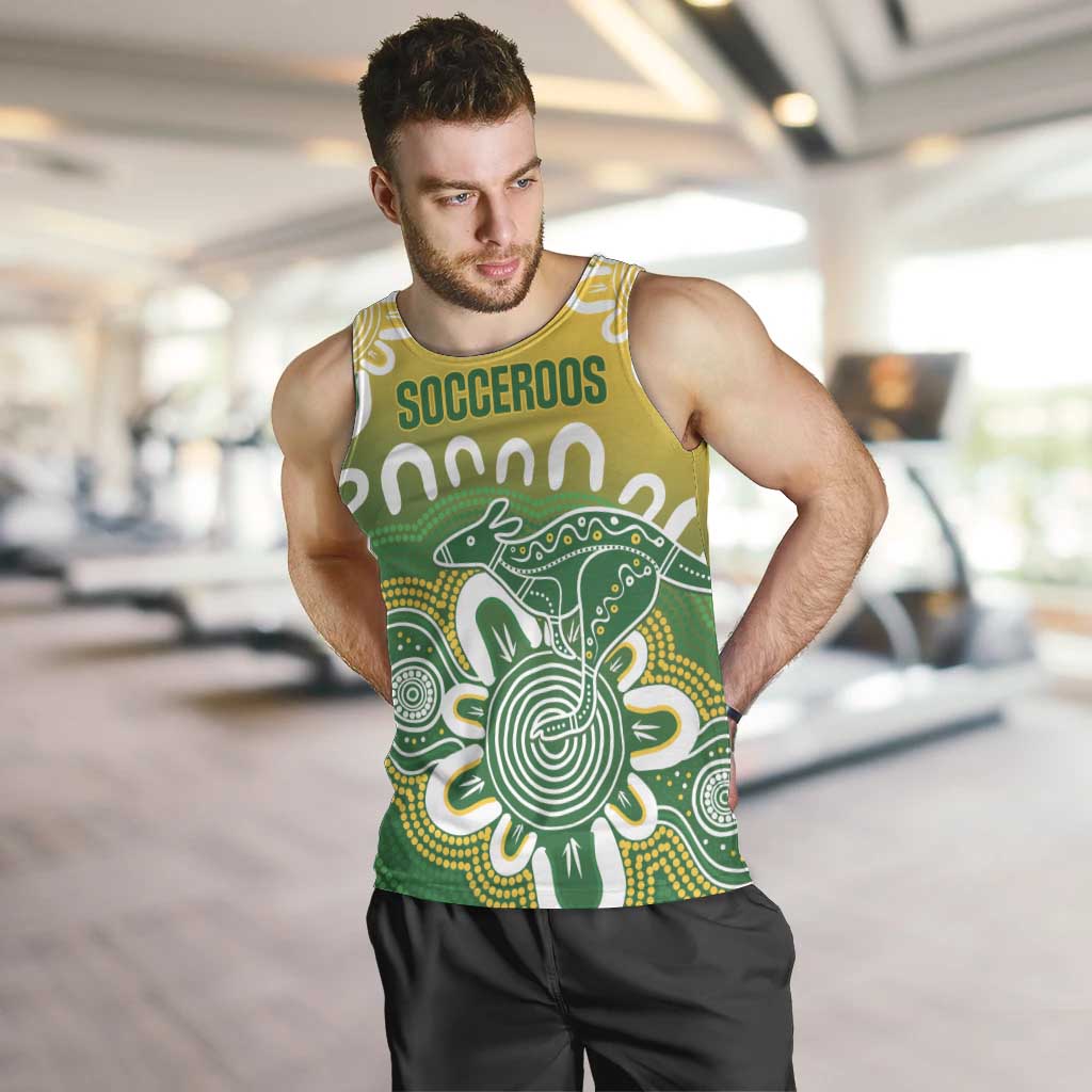 Custom Australia Socceroos Football Men Tank Top Come On Aussie