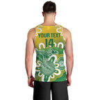 Custom Australia Socceroos Football Men Tank Top Come On Aussie