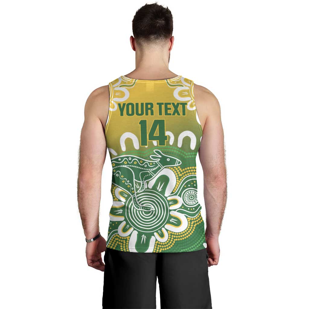 Custom Australia Socceroos Football Men Tank Top Come On Aussie