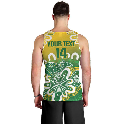 Custom Australia Socceroos Football Men Tank Top Come On Aussie