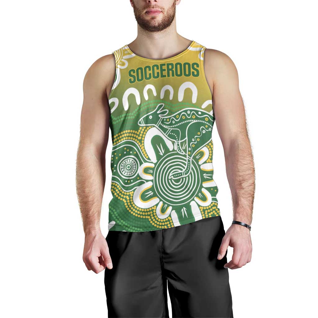 Custom Australia Socceroos Football Men Tank Top Come On Aussie