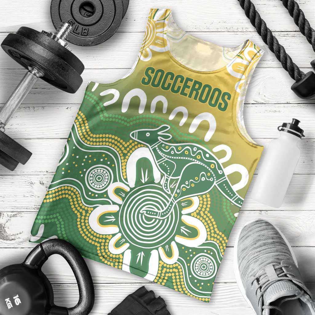 Custom Australia Socceroos Football Men Tank Top Come On Aussie