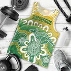 Custom Australia Socceroos Football Men Tank Top Come On Aussie