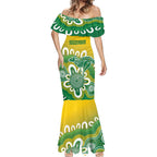 Custom Australia Socceroos Football Mermaid Dress Come On Aussie