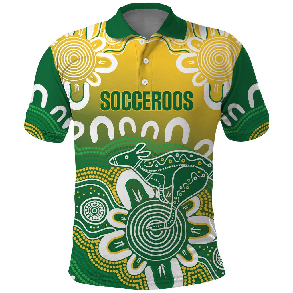 Custom Australia Socceroos Football Polo Shirt Come On Aussie