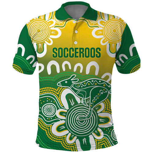 Custom Australia Socceroos Football Polo Shirt Come On Aussie