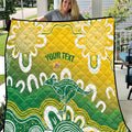 Custom Australia Socceroos Football Quilt Come On Aussie