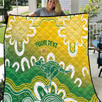 Custom Australia Socceroos Football Quilt Come On Aussie