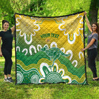 Custom Australia Socceroos Football Quilt Come On Aussie