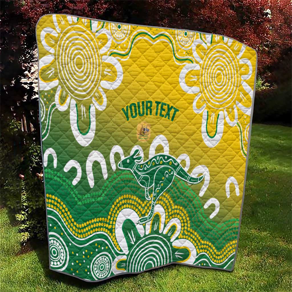 Custom Australia Socceroos Football Quilt Come On Aussie
