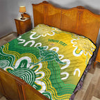Custom Australia Socceroos Football Quilt Come On Aussie