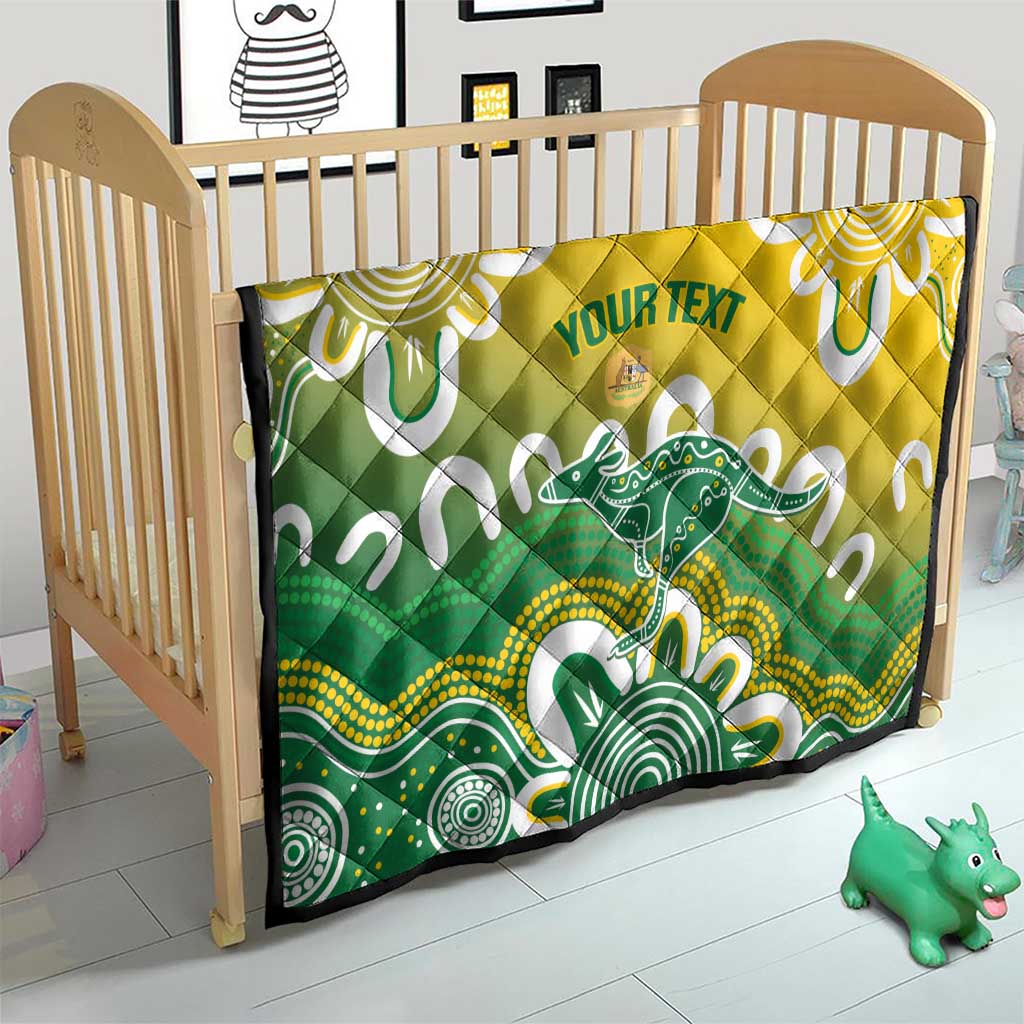 Custom Australia Socceroos Football Quilt Come On Aussie