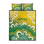 Custom Australia Socceroos Football Quilt Bed Set Come On Aussie