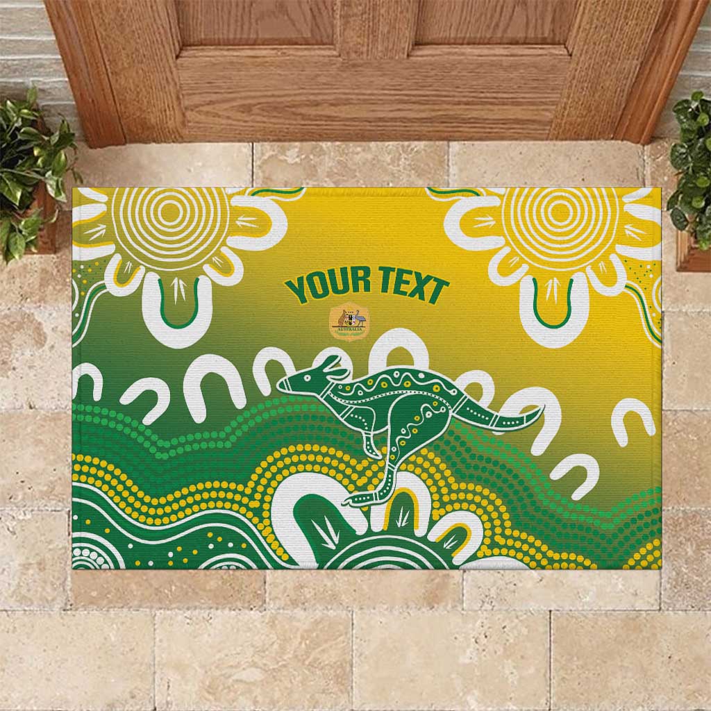 Custom Australia Socceroos Football Rubber Doormat Come On Aussie