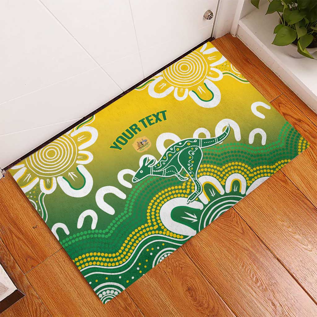 Custom Australia Socceroos Football Rubber Doormat Come On Aussie