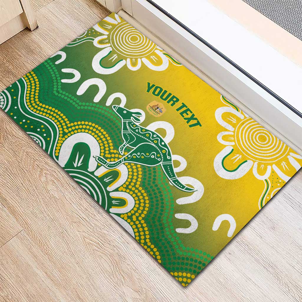 Custom Australia Socceroos Football Rubber Doormat Come On Aussie