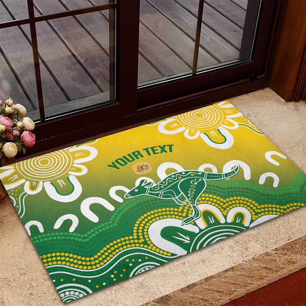 Custom Australia Socceroos Football Rubber Doormat Come On Aussie