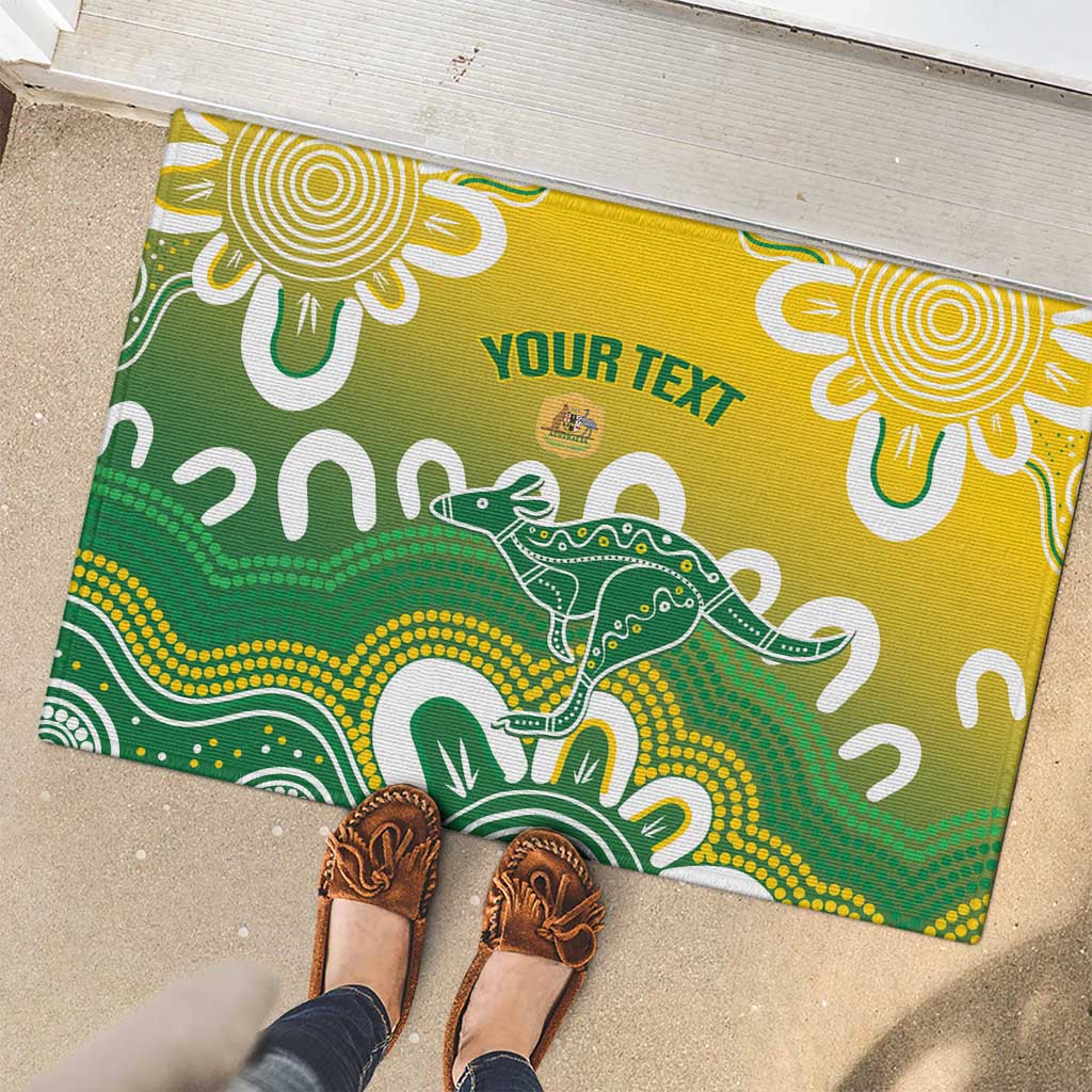 Custom Australia Socceroos Football Rubber Doormat Come On Aussie