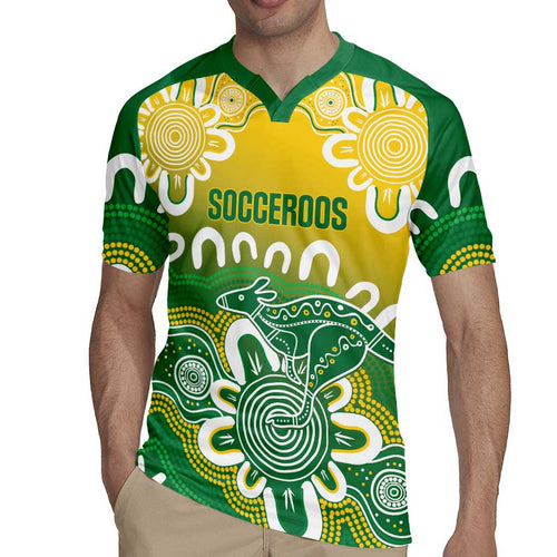 Custom Australia Socceroos Football Rugby Jersey Come On Aussie