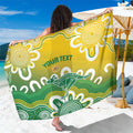 Custom Australia Socceroos Football Sarong Come On Aussie