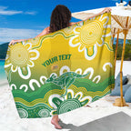 Custom Australia Socceroos Football Sarong Come On Aussie