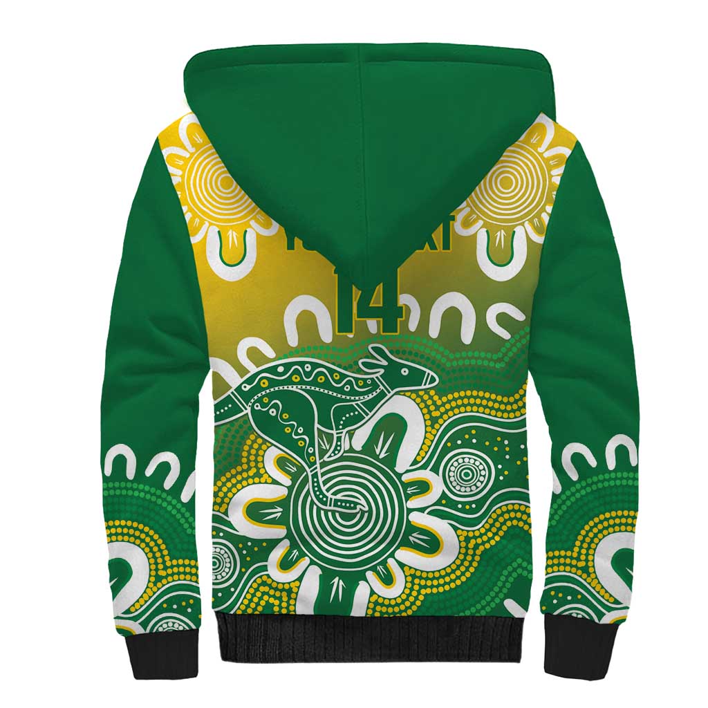 Custom Australia Socceroos Football Sherpa Hoodie Come On Aussie