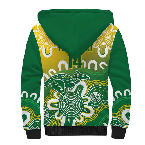 Custom Australia Socceroos Football Sherpa Hoodie Come On Aussie