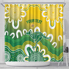 Custom Australia Socceroos Football Shower Curtain Come On Aussie