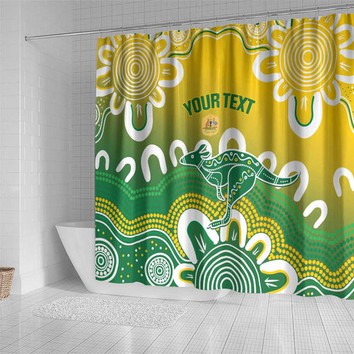 Custom Australia Socceroos Football Shower Curtain Come On Aussie