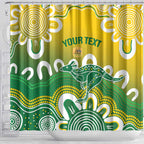 Custom Australia Socceroos Football Shower Curtain Come On Aussie