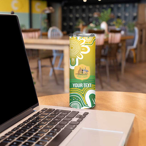 Custom Australia Socceroos Football Skinny Tumbler Come On Aussie