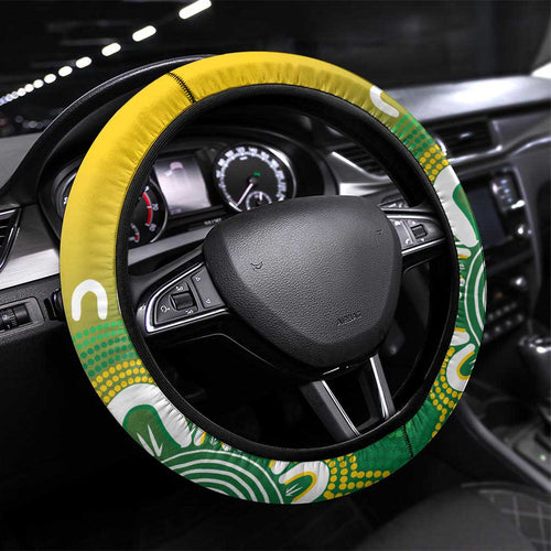 Australia Socceroos Football Steering Wheel Cover Come On Aussie