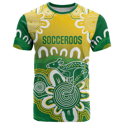 Custom Australia Socceroos Football T Shirt Come On Aussie