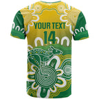 Custom Australia Socceroos Football T Shirt Come On Aussie