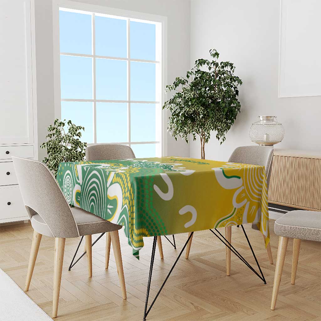 Custom Australia Socceroos Football Tablecloth Come On Aussie
