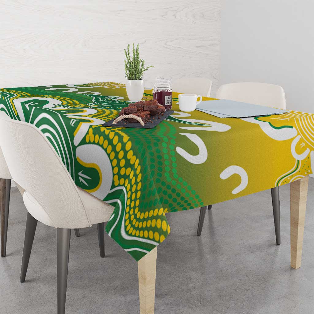 Custom Australia Socceroos Football Tablecloth Come On Aussie