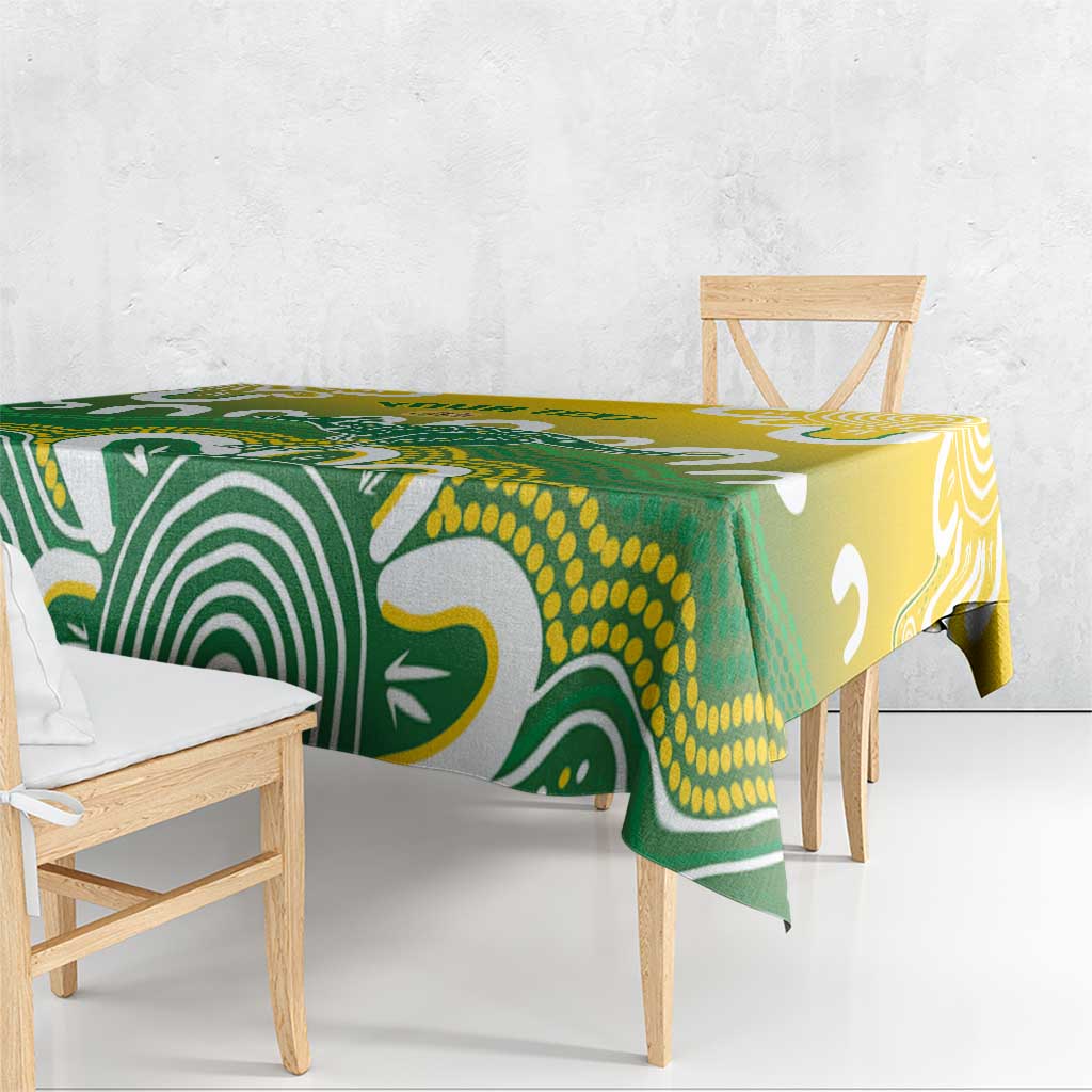 Custom Australia Socceroos Football Tablecloth Come On Aussie