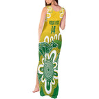 Custom Australia Socceroos Football Tank Maxi Dress Come On Aussie