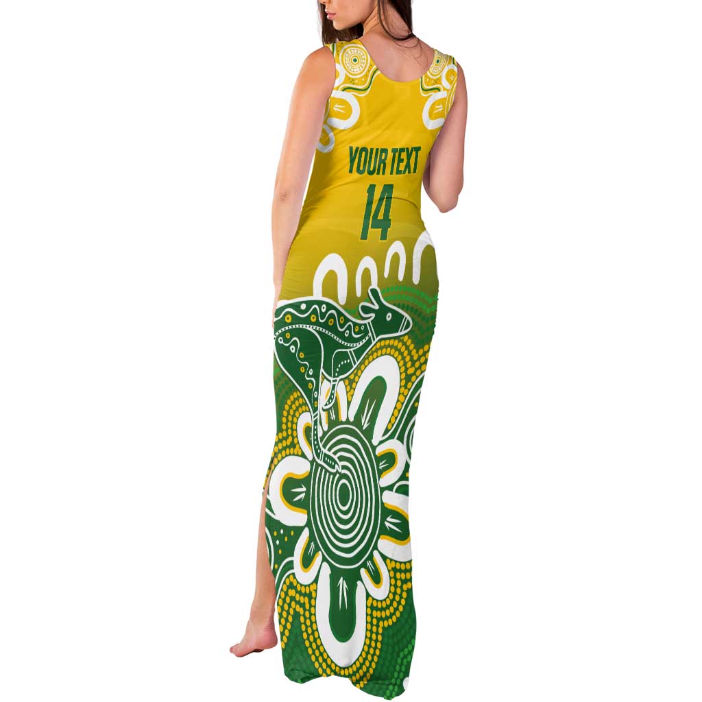 Custom Australia Socceroos Football Tank Maxi Dress Come On Aussie