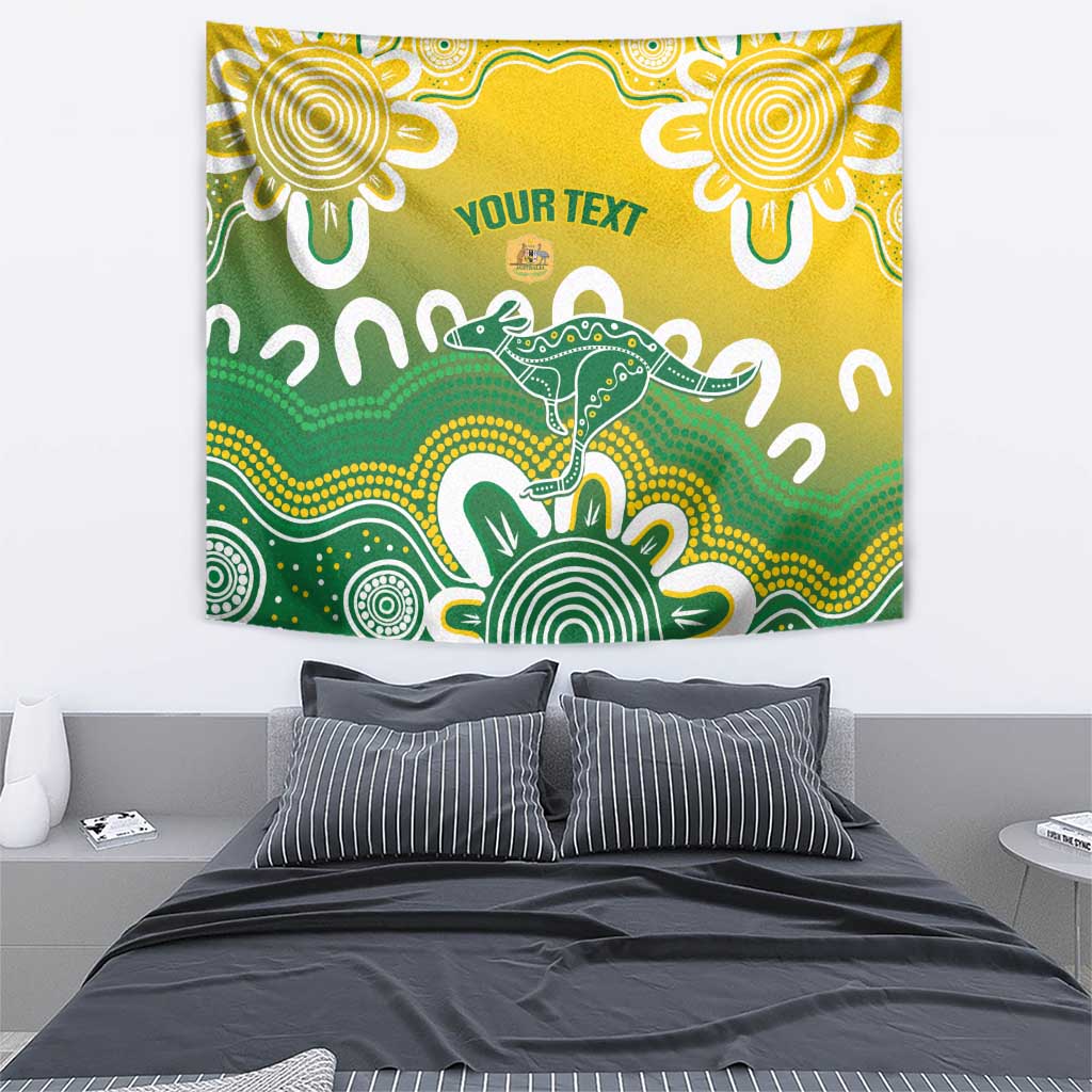 Custom Australia Socceroos Football Tapestry Come On Aussie