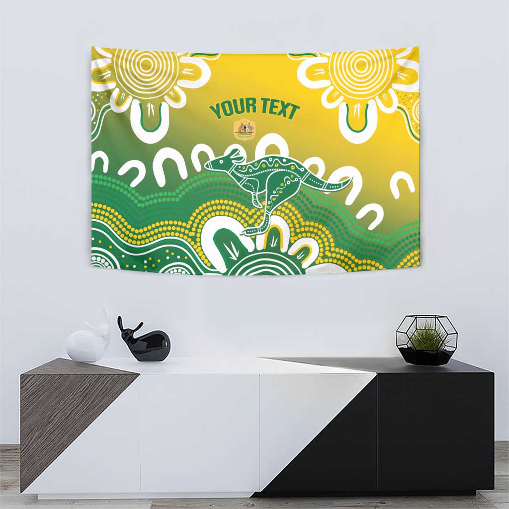 Custom Australia Socceroos Football Tapestry Come On Aussie