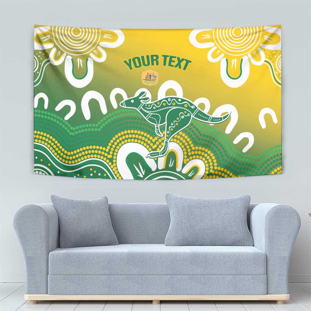 Custom Australia Socceroos Football Tapestry Come On Aussie