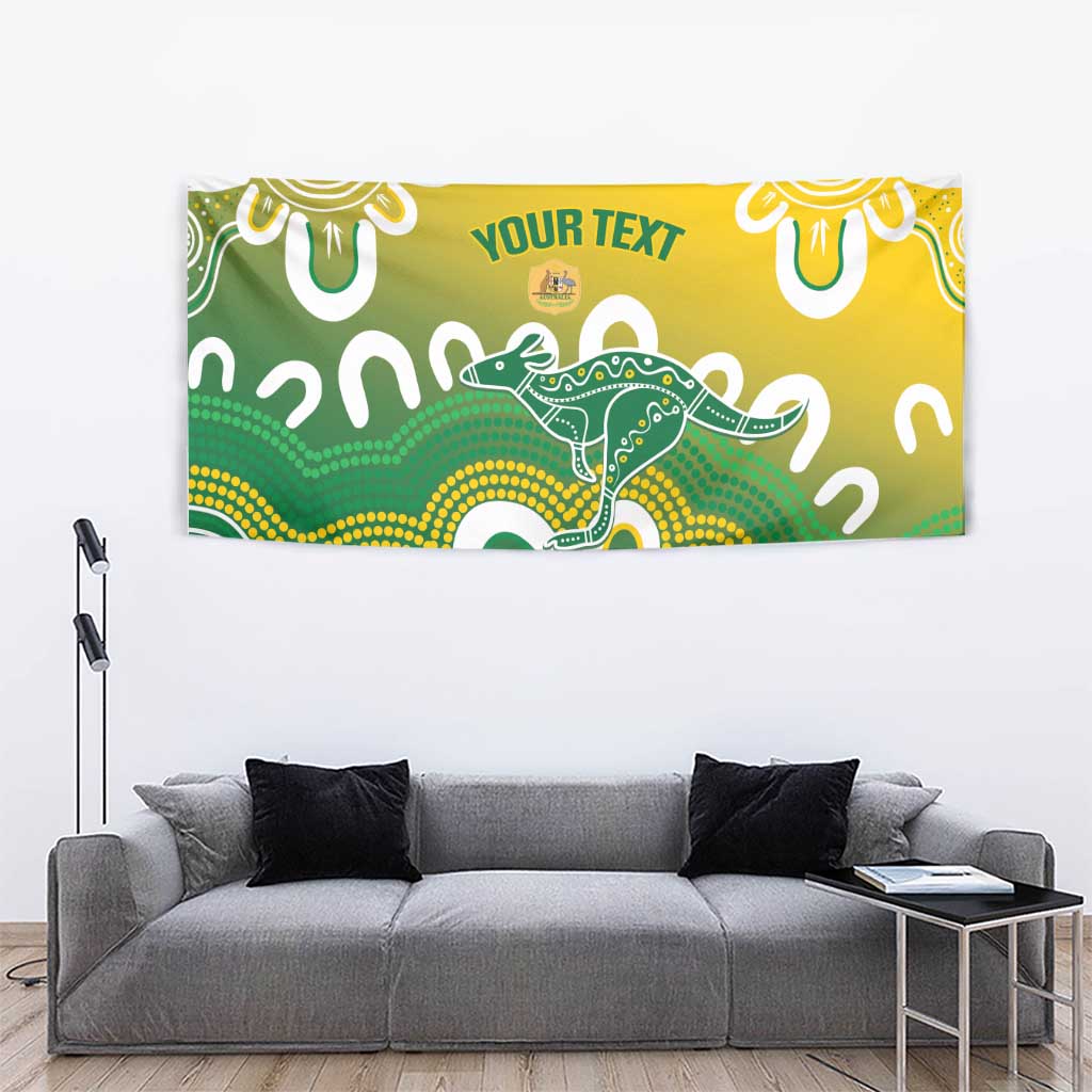 Custom Australia Socceroos Football Tapestry Come On Aussie