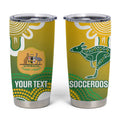 Custom Australia Socceroos Football Tumbler Cup Come On Aussie
