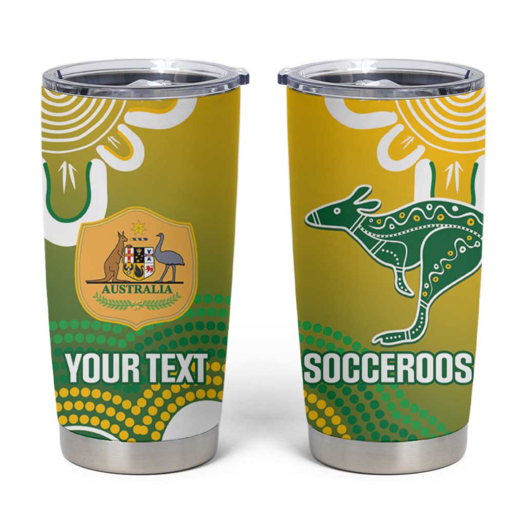 Custom Australia Socceroos Football Tumbler Cup Come On Aussie