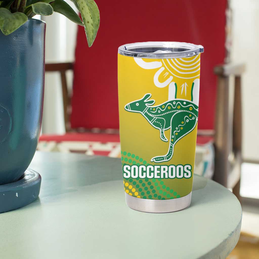 Custom Australia Socceroos Football Tumbler Cup Come On Aussie