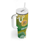 Custom Australia Socceroos Football Tumbler With Handle Come On Aussie