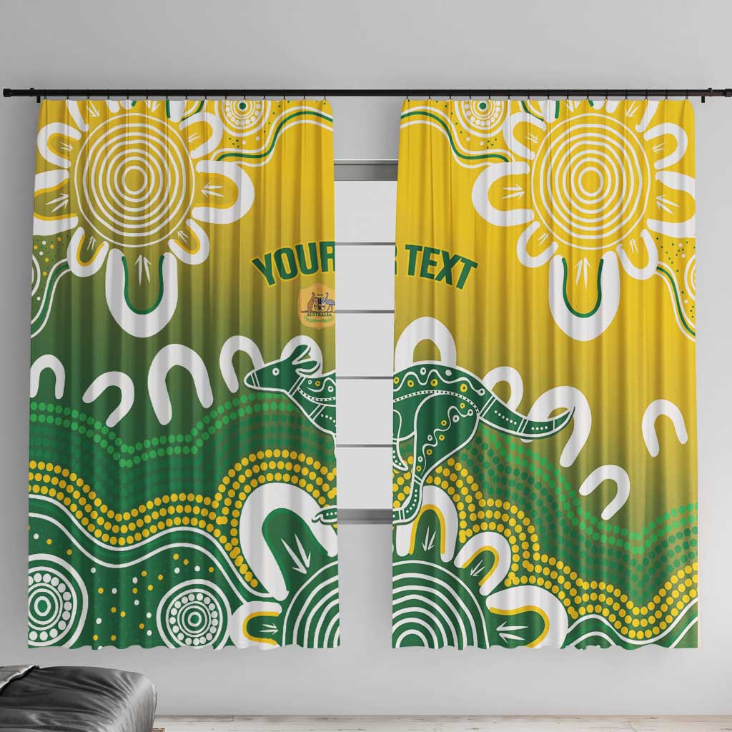 Custom Australia Socceroos Football Window Curtain Come On Aussie