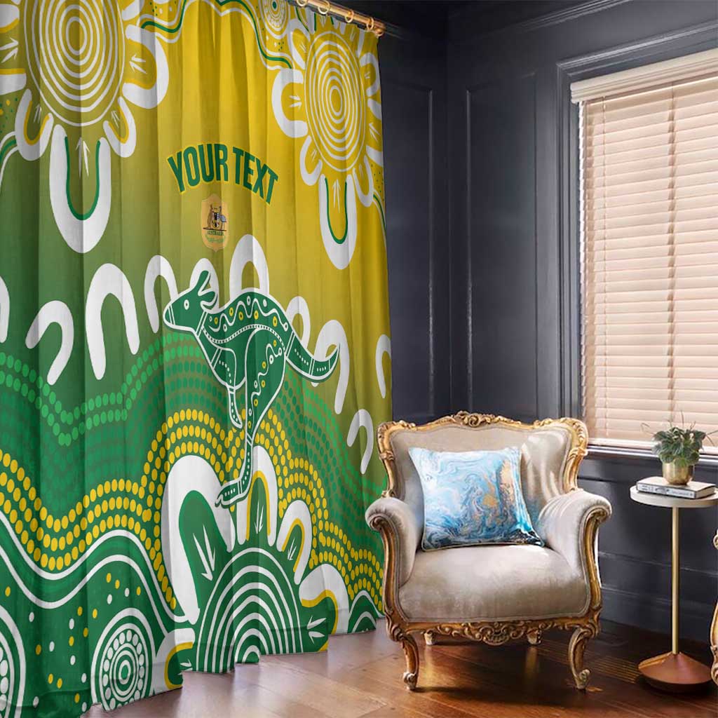 Custom Australia Socceroos Football Window Curtain Come On Aussie