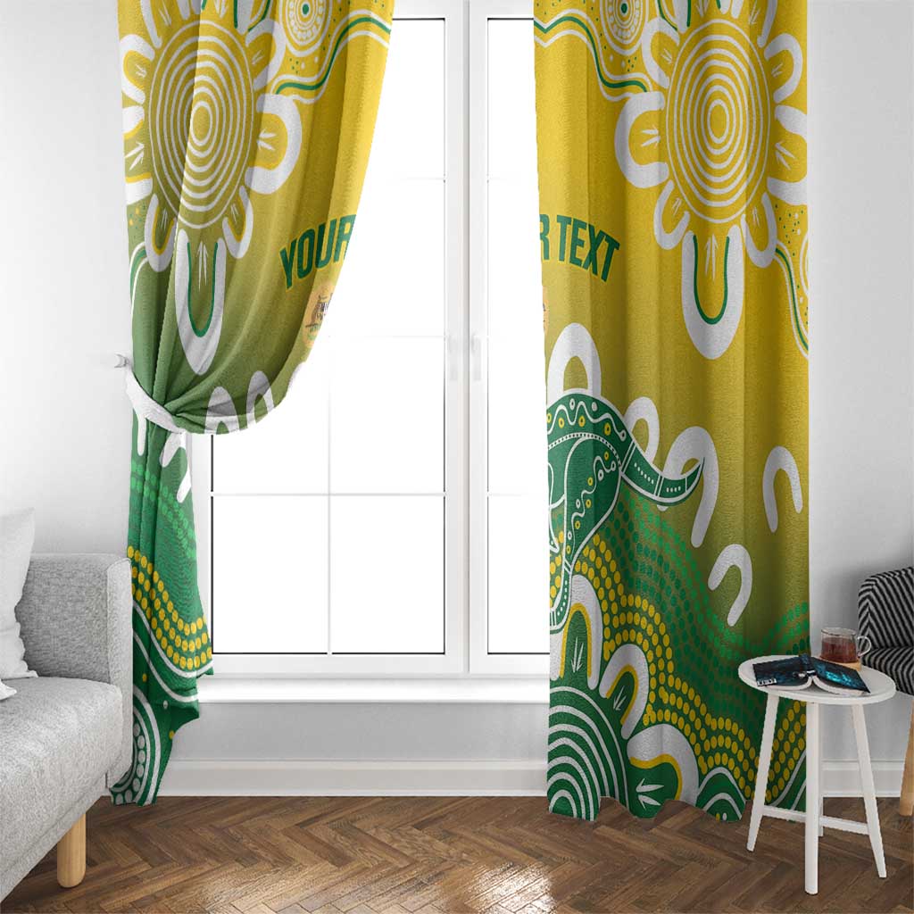Custom Australia Socceroos Football Window Curtain Come On Aussie
